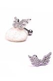 Melek kanadı 316L anti alerjik cerrahi celik helix piercing
