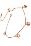 İtalyan tasarımı gümüş rose şans halhalı 