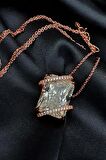 SKY DIAMOND taşlı gümüş rose kolye