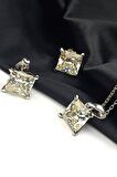Sky diamond gümüş set takım