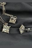 Sky diamond gümüş set takım