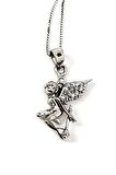 Tasarım melek figürlü gümüş kolye