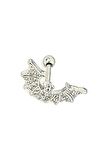 zirkon taş detaylı 316L anti alerjik cerrahi çelik helix piercing 