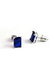 Sky Diamond Blue Creative Sapphire Taşlı 925 ayar Gümüş Lüks Küpe
