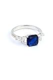 Sky Diamond Blue Creative Sapphire 925 ayar Gümüş Yüzük