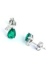 Sky Diamond Green creative rubies 925 ayar gümüş lüks Damla Küpe