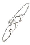 Sonsuzluk Figürlü Gümüş Aşk Bilekliği
