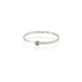 Kadir Jewellery 925 Ayar Gümüş Kaplama El İşçiliği Zirkon Taşlı Kadın Kelepçe Bilezik