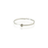 Kadir Jewellery 925 Ayar Gümüş Kaplama El İşçiliği Zirkon Taşlı Kadın Kelepçe Bilezik