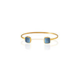 Kadir Jewellery 22 Ayar Altın Kaplama El İşçiliği Zirkon Taşlı Kadın Charm Bileklik