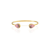 Kadir Jewellery 22 Ayar Altın Kaplama El İşçiliği Zirkon Taşlı Kadın Charm Bileklik