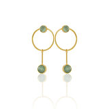 Kadir Jewellery 22 Ayar Altın Kaplama Kadın Sallantılı Küpe -El İşçiliği Ve Hipoalerjenik Küpe