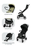 Kanz Bold Autofold Kabin Boy Bebek Arabası Ironblack