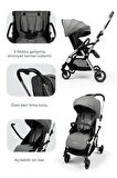 Kanz Marcus Kolay Katlanabilen Kabin Travel Sistem Bebek Arabası Heavy Grey