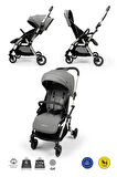 Kanz Marcus Kolay Katlanabilen Kabin Travel Sistem Bebek Arabası Heavy Grey