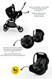 Kanz Marcus Kolay Katlanabilen Kabin Travel Sistem Bebek Arabası Heavy Grey