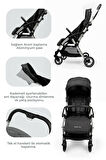 Kanz Marcus Kolay Katlanabilen Kabin Travel Sistem Bebek Arabası Raisin Black