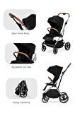 Kanz Snap Autofold Travel Sistem Bebek Arabası Darkness Black