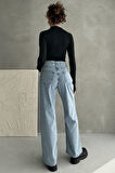 Normal Bel Geniş Paça Wide Leg Jean - 1755