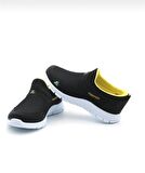 Bağcıksız Çocuk Triko Spor Ayakkabı-Siyah Sarı