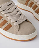 Unisex Klasik Bağcıklı Ortopedik Spor Sneaker Ayakkabı-Bej