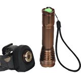 Police PS-C1820 Cree Power Ledli El Feneri+Kafa Feneri