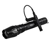 Police PS-90 T6 Led Tüfek Aparatlı Şarjlı El Feneri 2 x 18650