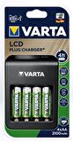 Varta 57687 LCD Plug Pil Şarj Cihazı 4 x 56706 2100mAh Pilli