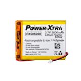 Power-Xtra PX505060 - 3.7V 2000 mAh Li-Polymer Pil - Devreli-Soketli