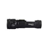 Police PS-357 Cob Led Zoom Şarjlı Şarjlı El Feneri