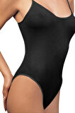 Kadın İnce Askılı Siyah Body 760