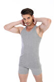 Erkek Ribana Spor Gri Atlet 915