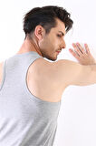 Erkek Elastanlı Spor Gri Atlet 916