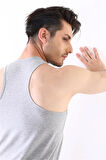 Erkek Elastanlı Spor Gri Atlet 916