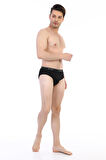 Erkek Ribana Klasik Siyah Slip 870