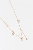 Çelik Gold Yıldız Detaylı Zirkon Kolye (45Cm)