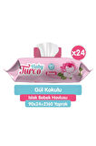 Baby Turco Gül Kokulu Islak Bebek Havlusu 24x90 Adet