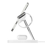 Belkin Boostcharge Pro Qi2 15W 3in1 Magsafe Şarj Standı WIZ009VFWH-V2 Beyaz