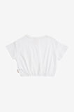 Lara Ekru Pamuklu Kız Çocuk Tshirt