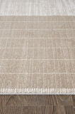 Merit MR008A Krem Halı Vizon Geometrik Desenli İnce Yumuşak Akrilik Modern Salon Oturma Odası Halısı