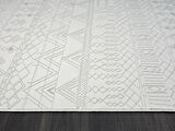 Zn010a Gri Halı Etnik Desenli Modern Parlak Yumuşak Kadife İnce Antialerjik Salon Koridor