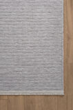 Hena HN006A Gri Şönil Kilim İnce Yumuşak Toz Yapmaz Kaymaz Taban Makinada Yıkanabilir Modern Halı