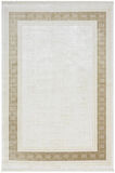 Elegance Eg009a Bej Halı Gold Çerçeveli Modern Viskon Doğal Iplik Bambu Halı Tozu Az Salon Halısı