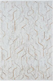 Lotus Plus 08581a Beyaz Halı Bej Abstract Detaylı Modern Ince Akrilik Tozuaz Salon Halısı Koridor
