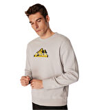 Mountaın Logo Bisiklet Yaka Erkek Sweatshirt - JONES 12262094