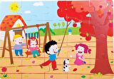 Sonbahar Ahşap Yer Puzzle