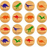 Bee Smart Memory Game Dinosaurs - Ahşap Dinazorlar