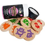 Bee Smart Memory Game Monsters - Ahşap Canavarlar