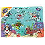 Oscar Ahşap Tutmalı Deniz Canlıları Puzzle