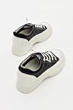 Kadın Bağcıklı Sneaker Siyah